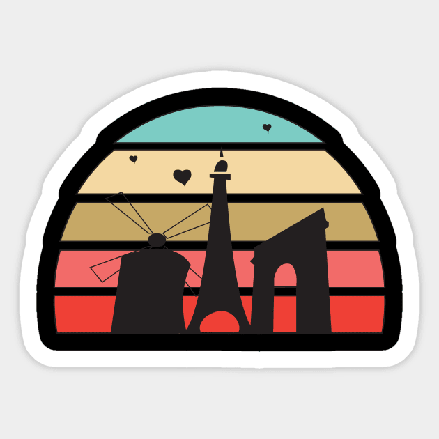 Paris France Sticker by dddesign